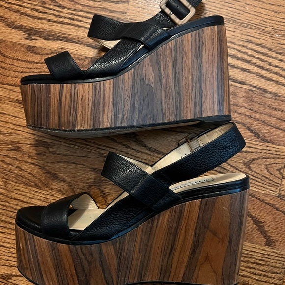 Jimmy Choo London Nazli Black Leather Wedge Sandals
Size: 38.5 (US 8) - Picture 7 of 10